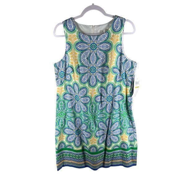 London Times Womens Dress Size‎ 14 Floral Print Sleeveless - Picture 1 of 8